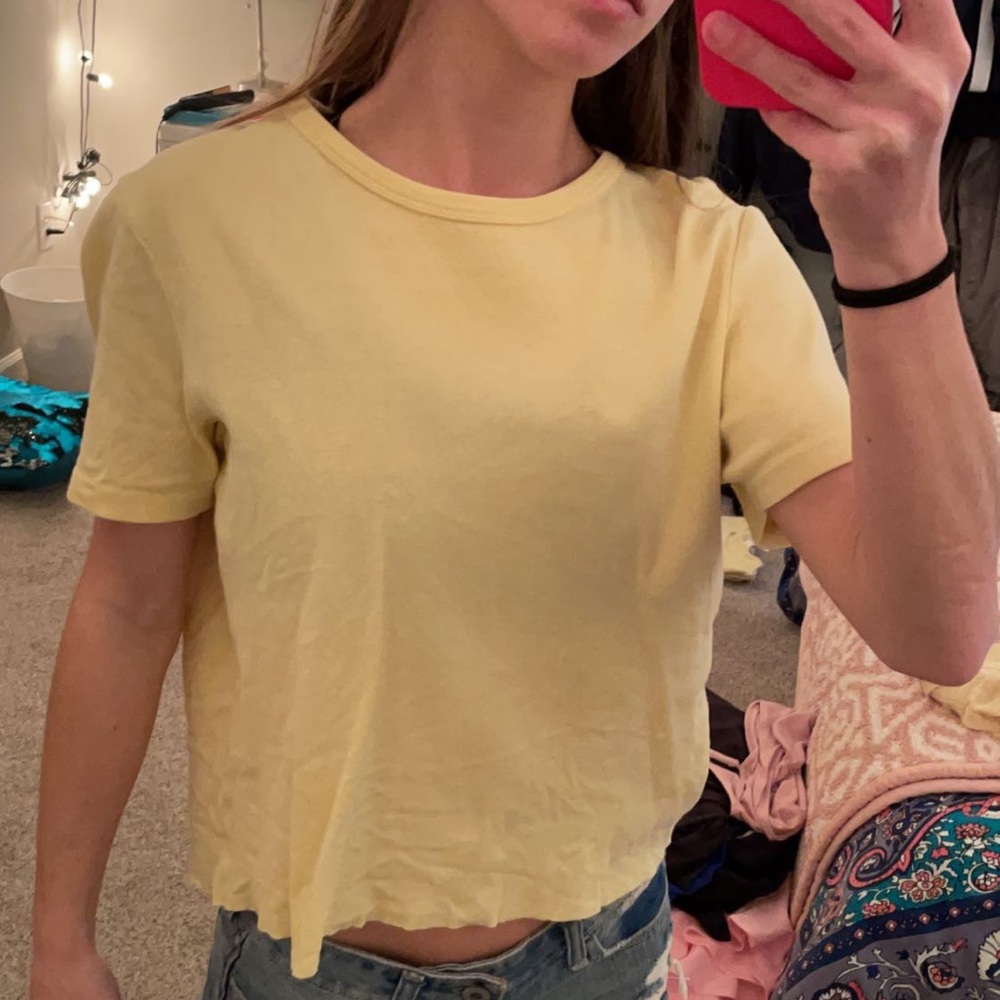 Yellow Crop Top
